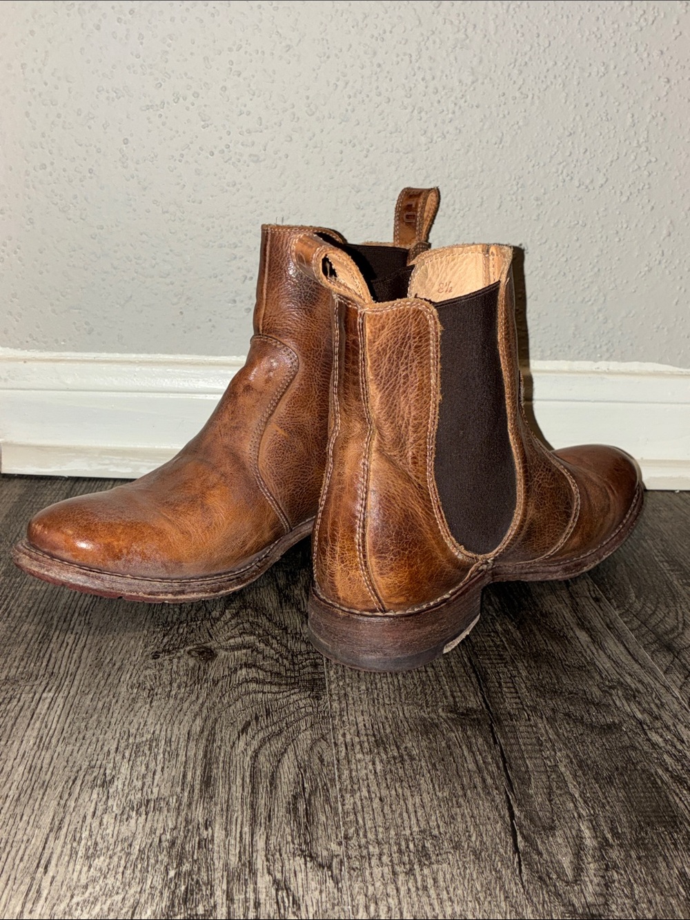 Bed Stu Women's Brown Leather Chelsea Ankle Boots